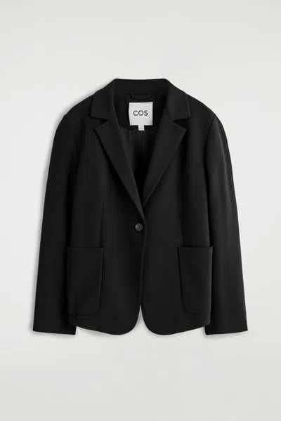 Cos Slim Single-breasted Blazer In Black