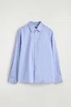 Cos Slim Tailored Poplin Shirt In Blue