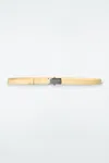 Cos Slim Webbing Belt In Yellow