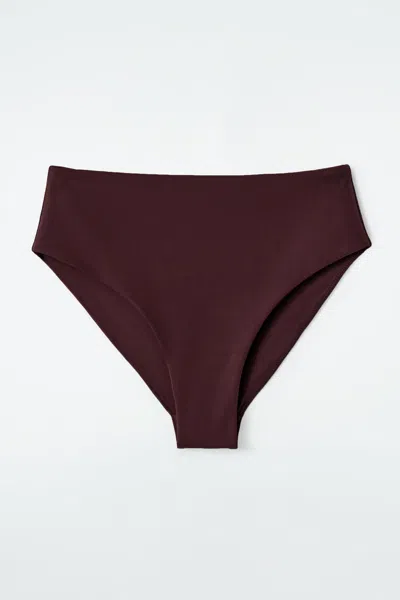 Cos Slip Bikini A Vita Alta In Rosso