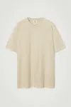 Cos Slouched T-shirt In Beige