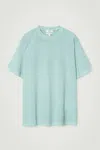 Cos Slouched T-shirt In Blue