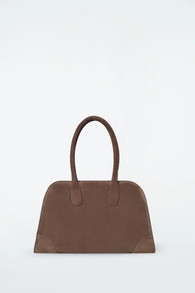 Cos Small Studio Bowling Bag - Leather In Beige | ModeSens