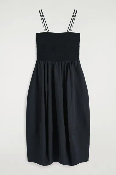 Cos Smocked Midi Dress