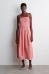 Cos Smocked Midi Dress
