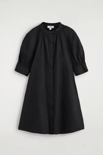 Cos Chemisier Con Maniche A Sbuffo In Black