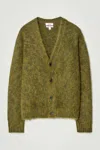 Cos Space-dyed Mohair-blend Cardigan In Green