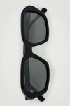 Cos Square-frame Aviator Sunglasses In Black