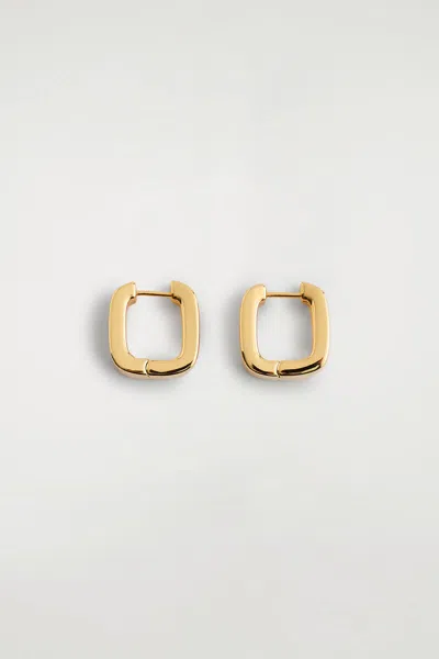 Cos Square Hoop Earrings In Doré