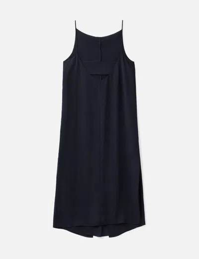 Cos Square Neck Dress In Black