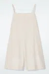 Cos Square-neck Playsuit In Beige In Beige