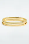 Cos Stacked Bangle In Gold