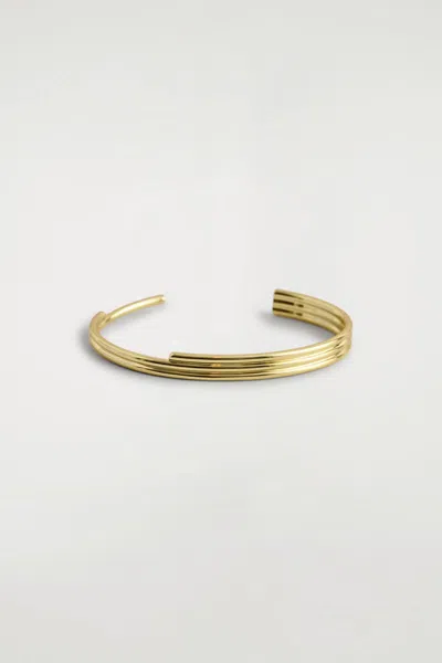 Cos Stacked Cuff In Gold