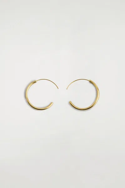 Cos Stacked Hoop Earrings In Gold