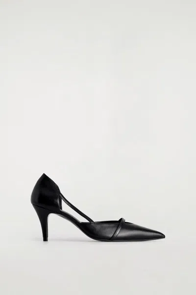 Cos Décolleté In Pelle Con Dettagli A Cinturino In Black