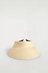 Cos Straw Visor In Sand