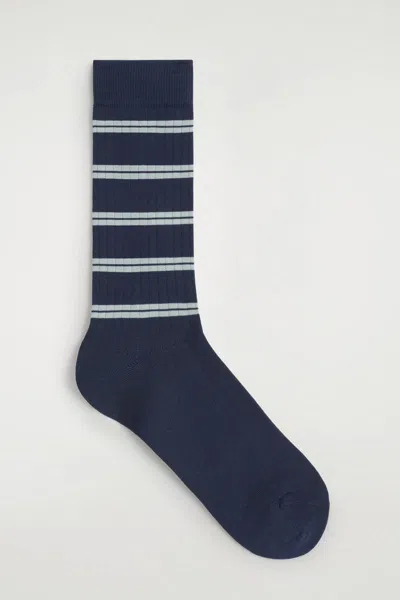 Cos Striped Ribbed Cotton Socks
