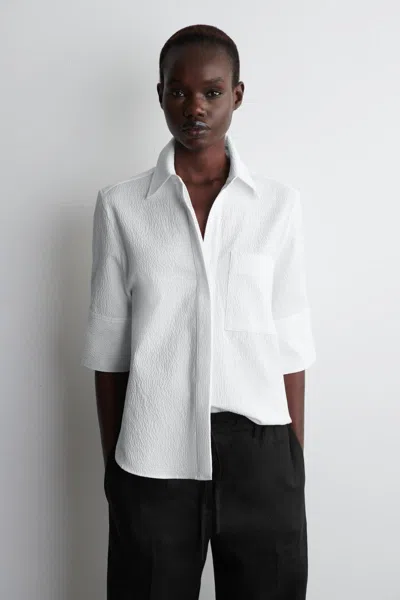 Cos Striped Seersucker Shirt