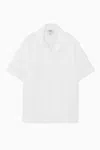 Cos Striped Short-sleeved Shirt In White
