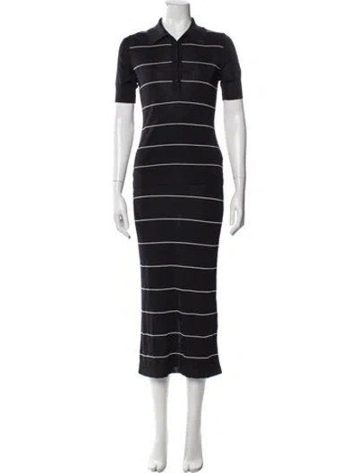 Pre-owned Cos Striped Skirt Set W/ Tags In Blue