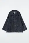 Cos Suede Half-zip Blouson Jacket​ In Grey
