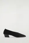 Cos Suede Heeled Ballerinas