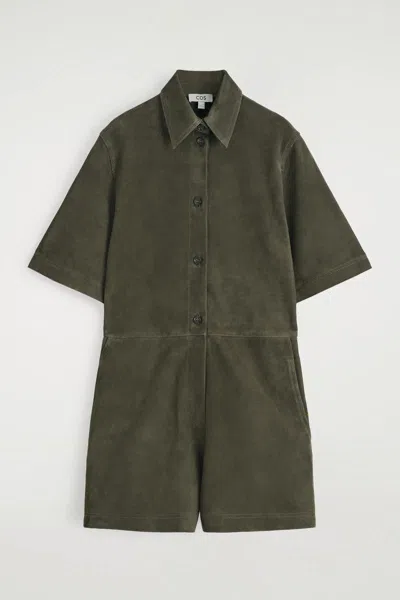 Cos Tutina In Pelle Scamosciata