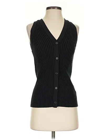 Pre-owned Cos Sweater Vest In Black