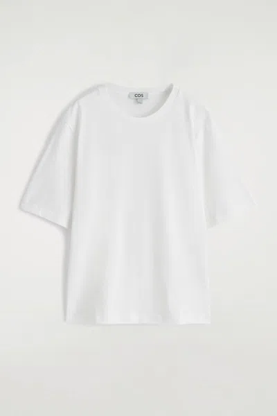 Cos T-shirt In Cotone Dal Taglio Rilassato In Bianco