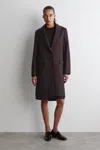 Cos Tailored Cotton Coat In Red