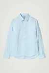Cos Tailored Cotton Shirt In Blue In Blue