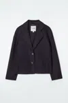 Cos Tailored Double-faced Wool Jacket In Blue