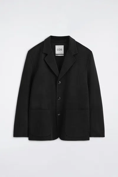 Cos Tailored Double-faced Cashmere Blazer In Black