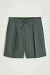 Cos Tailored Drawstring Linen Shorts