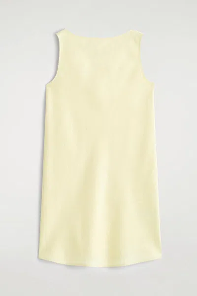 Cos Tailored Linen Mini Dress In Yellow