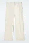 Cos Tailored Linen Trousers In Beige