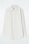 Cos Tailored Pima Cotton Shirt In White