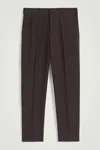 Cos Topstitched Tapered Trousers