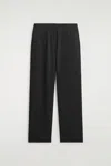 Cos Tailored Straight-leg Pants In Black