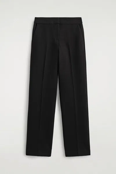 Cos Tailored Straight-leg Pants In Black