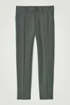 Cos Tailored Straight-leg Trousers In Green