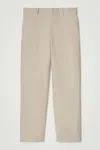 Cos Tailored Wideleg Trousers In Beige