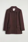 Cos Tailored Wool-blend Jacket In Brown