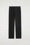 Cos Tailored Wool-blend Pants In Black