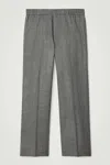 Cos Tailored Wool-flannel Track Pants In Grey