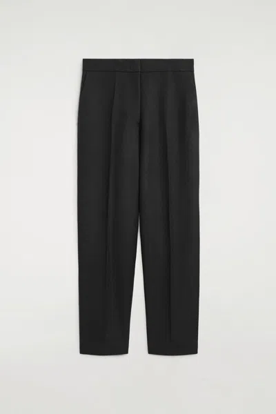 Cos Tailored Wool Straight-leg Pants In Black