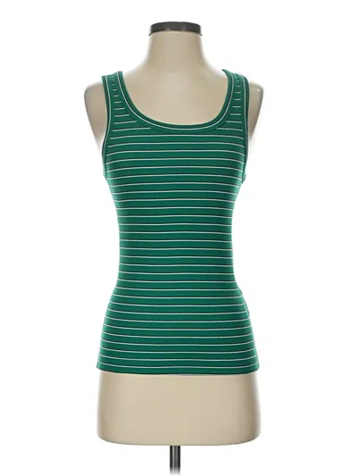 Pre-owned Cos Tank Top Green Strapless Neckline Tops