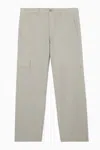 Cos Tapered Utility Trousers In Brown
