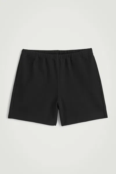 Cos Textured Cotton-jersey Shorts