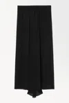 Cos The Crinkled Silk-chiffon Maxi Skirt In Black